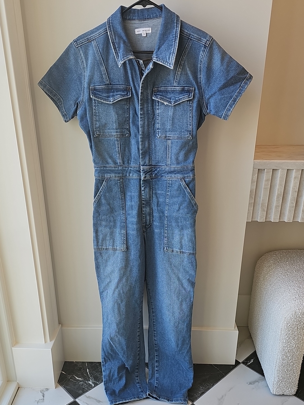 Good American Denim Jumpsuit